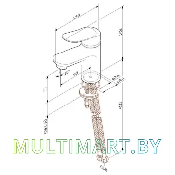 Смеситель AM.PM Sunny F85C02100 картинка 4
